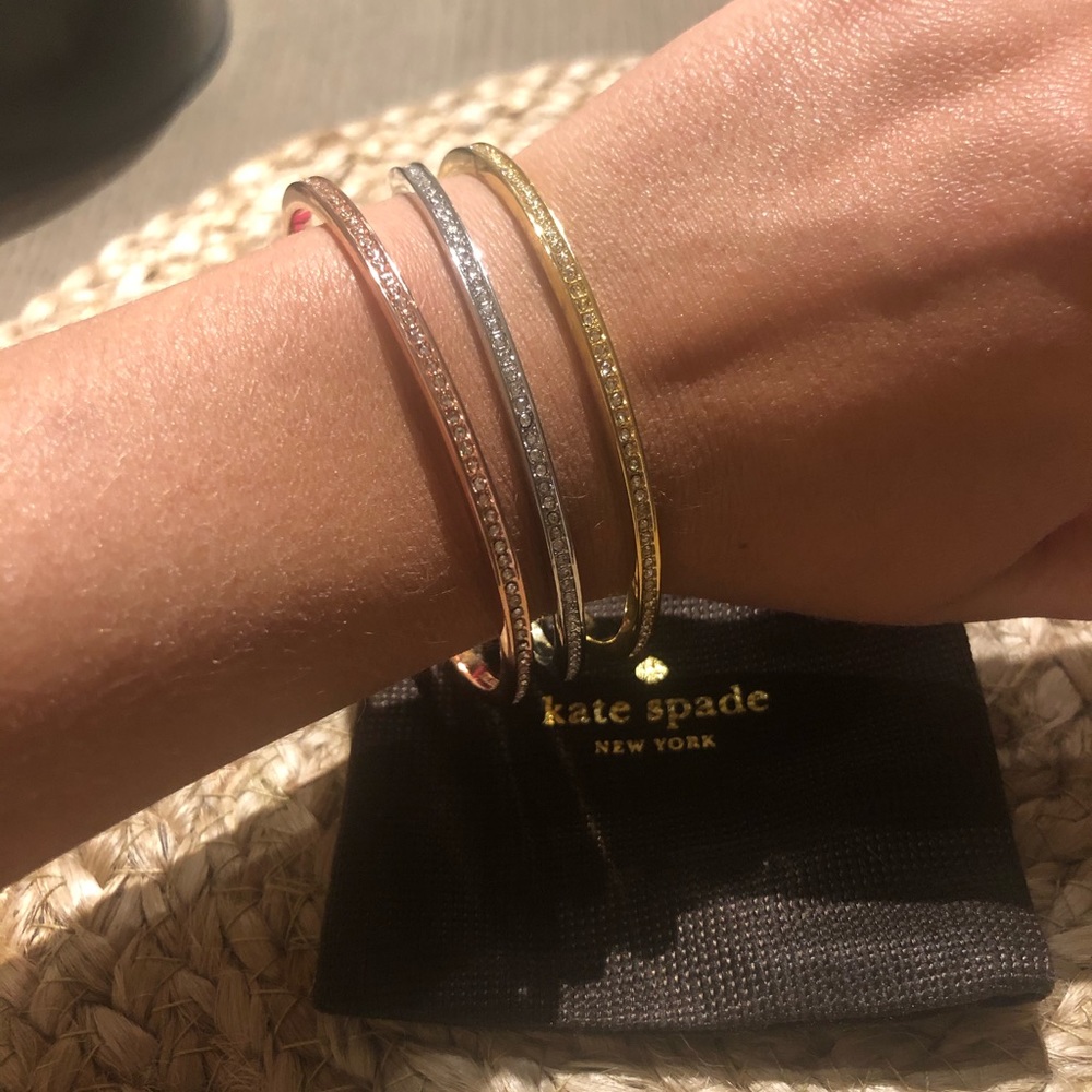 Kate Spade tri-color bangle set